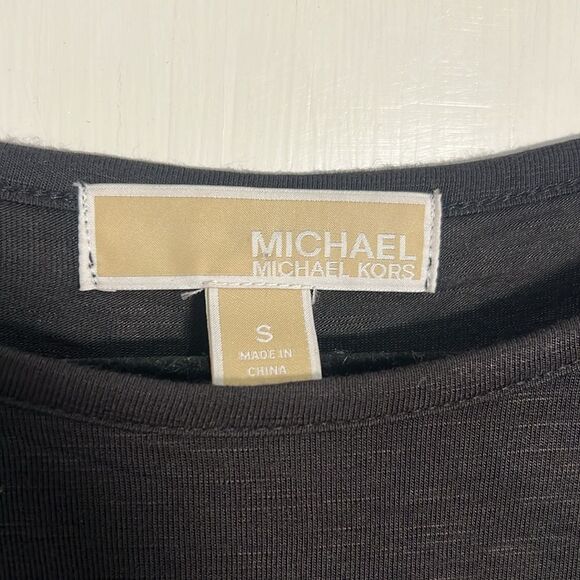 Sexy Michael Kors Sheer Back 3/4 Sleeve Tee - Women's Small - Super soft! Fall! - Picture 6 of 7